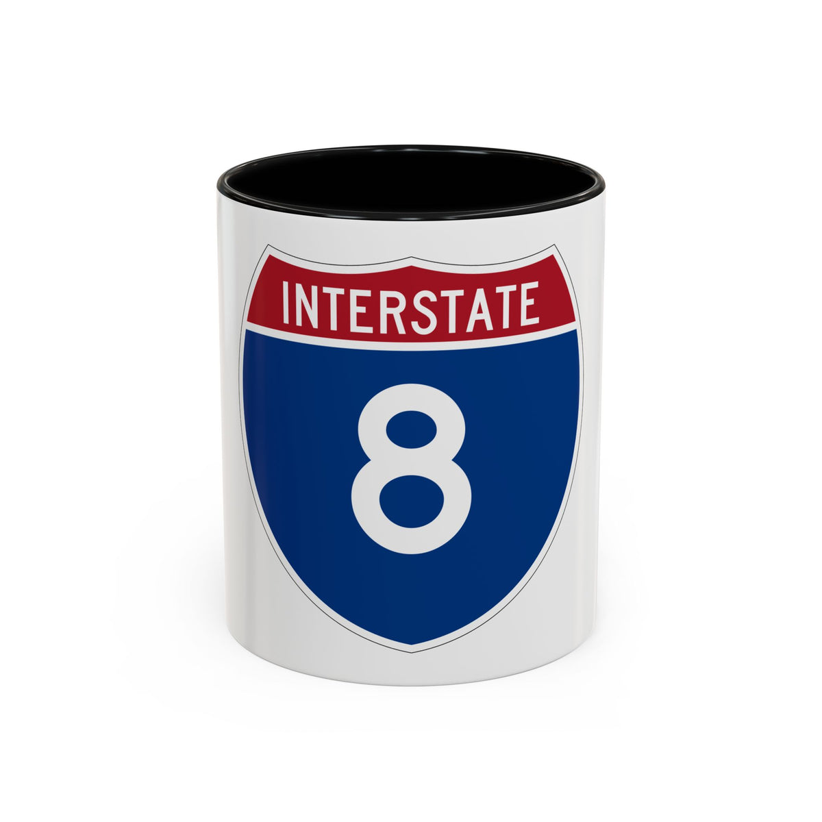 Interstate 8 (U.S. Highways) Accent Coffee Mug
