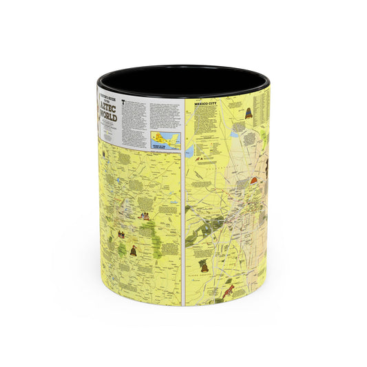 Central America - The Aztec World (1980) (Map) Accent Coffee Mug