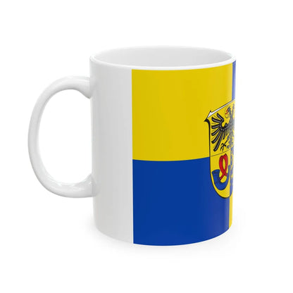 Flag of Lahn Dill Kreises Germany - White Coffee Mug-Go Mug Yourself