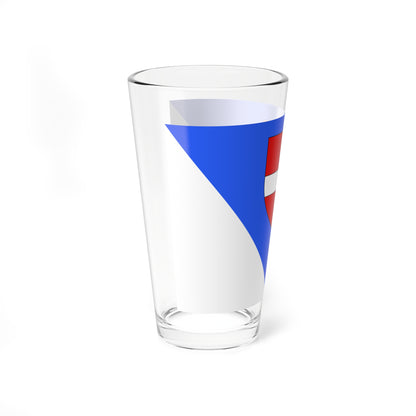 Proposition de drapeau fr departement Savoie (France) Pint Glass 16oz