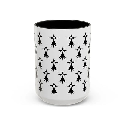 Flag of Bretagne3 France - Accent Coffee Mug-15oz-Black-Go Mug Yourself