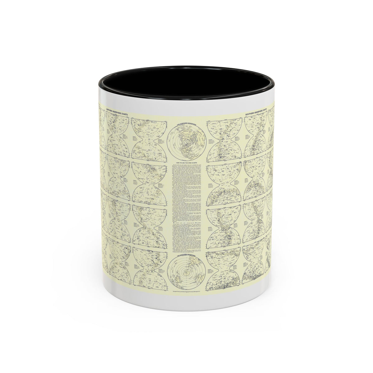 Heavens, The 2 (1957) (Map) Accent Coffee Mug