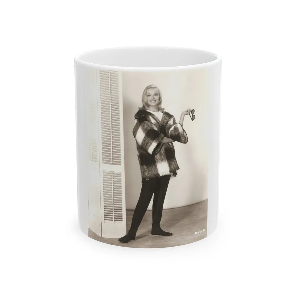 Leslie Parrish #208 (Vintage Female Icon) White Coffee Mug-11oz-Go Mug Yourself