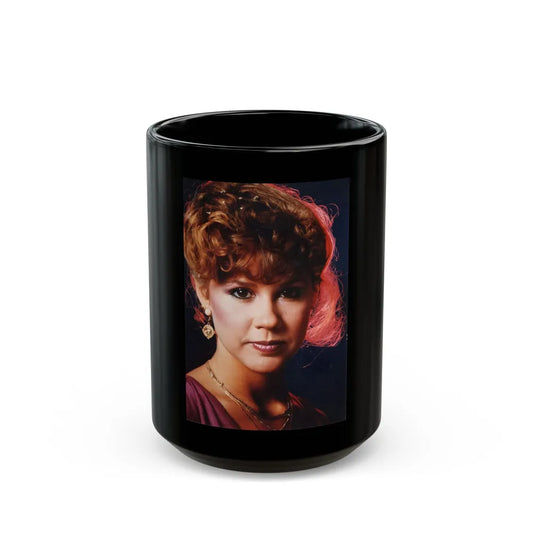 Linda Blair #230 (Vintage Female Icon) Black Coffee Mug-15oz-Go Mug Yourself