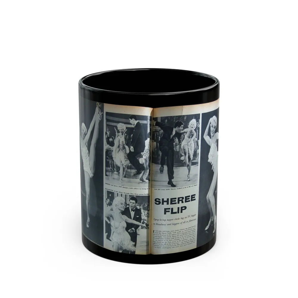 Sheree North #128 - Mag. Article (Vintage Female Icon) Black Coffee Mug-11oz-Go Mug Yourself