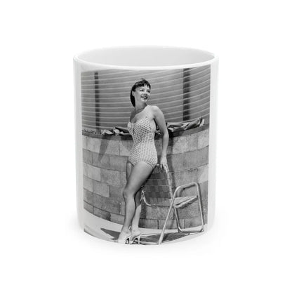 Janet Munro #07 (Vintage Female Icon) White Coffee Mug-11oz-Go Mug Yourself