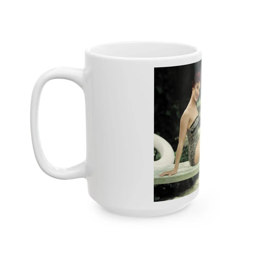 Debra Paget #370 1 (Vintage Female Icon) White Coffee Mug-Go Mug Yourself