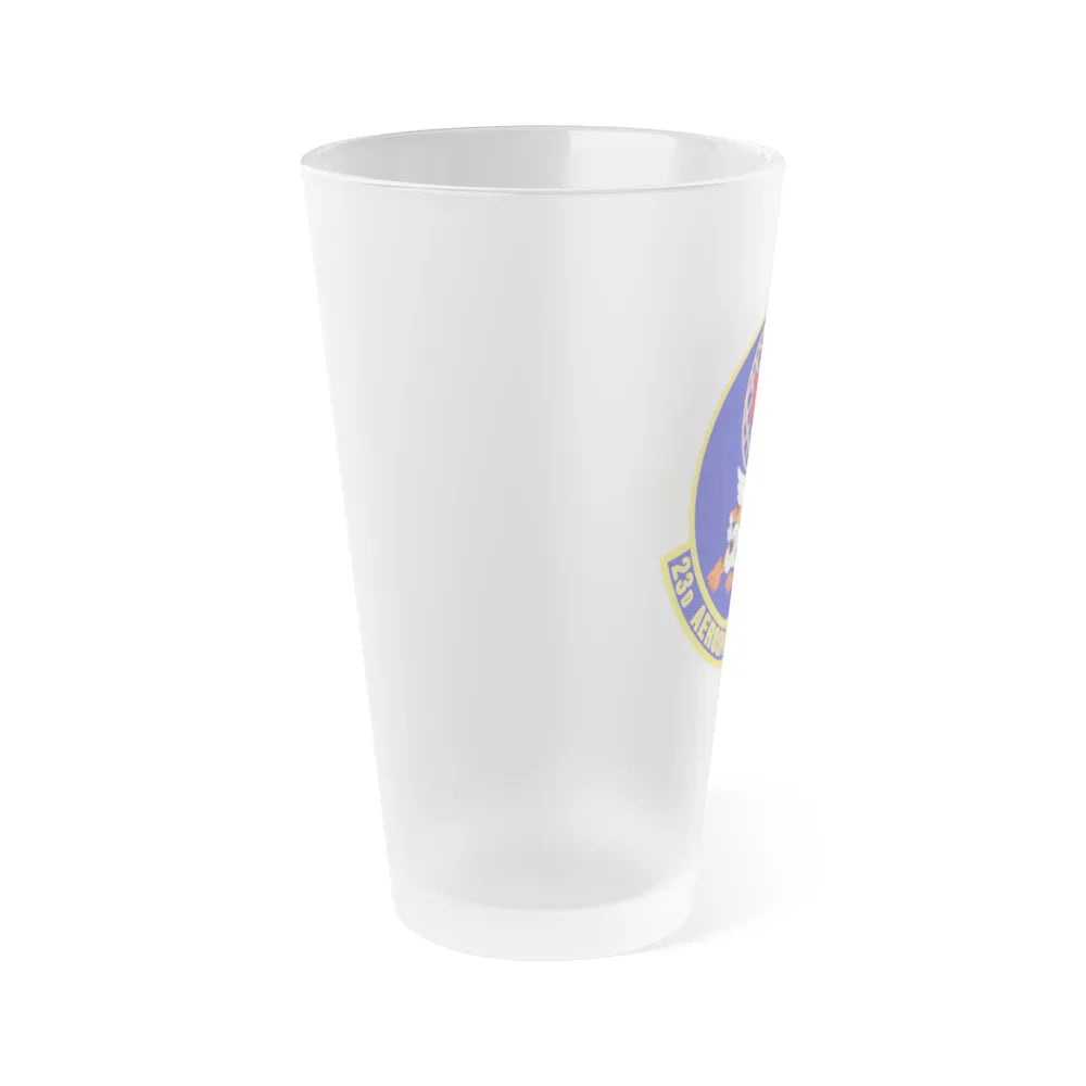 23d Aerospace Medicine Squadron (U.S. Air Force) Frosted Pint Glass 16oz-Go Mug Yourself