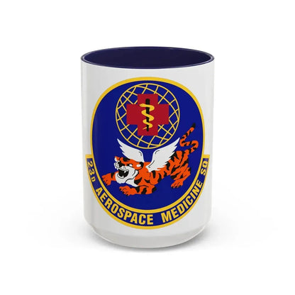 23d Aerospace Medicine Squadron (U.S. Air Force) Accent Coffee Mug 15oz Navy - Go Mug Yourself