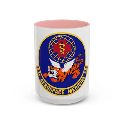 23d Aerospace Medicine Squadron (U.S. Air Force) Accent Coffee Mug 15oz Pink - Go Mug Yourself