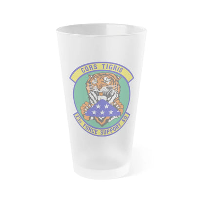 23d Force Support Squadron (U.S. Air Force) Frosted Pint Glass 16oz-Go Mug Yourself