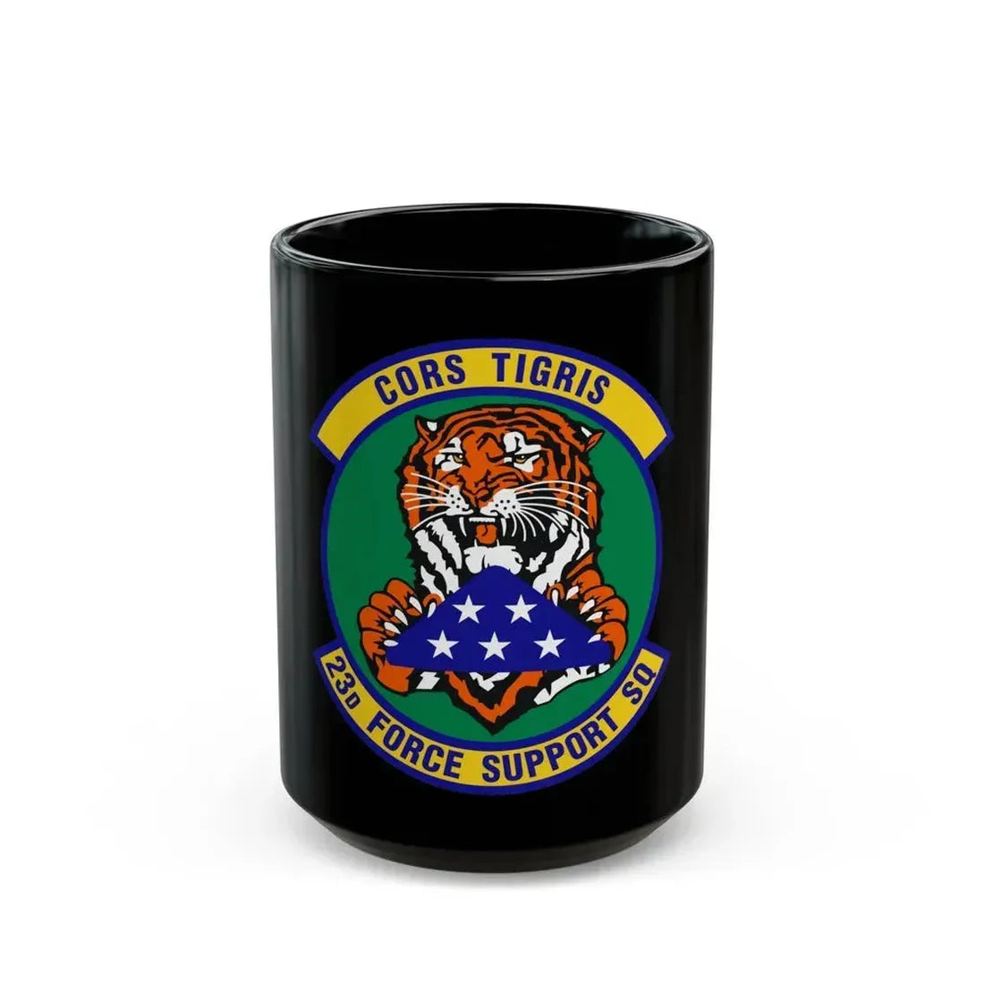 23d Force Support Squadron (U.S. Air Force) Black Coffee Mug 15oz - Go Mug Yourself