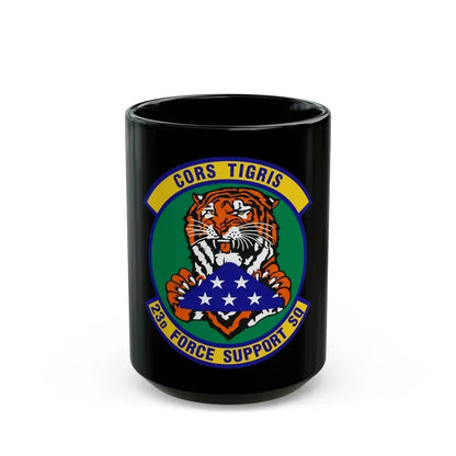 23d Force Support Squadron (U.S. Air Force) Black Coffee Mug 15oz - Go Mug Yourself