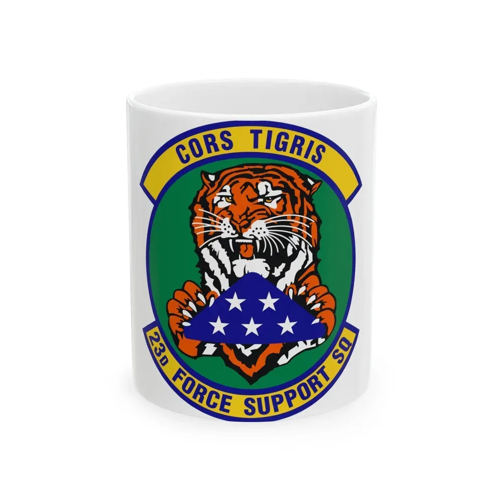 23d Force Support Squadron (U.S. Air Force) White Coffee Mug 11oz - Go Mug Yourself