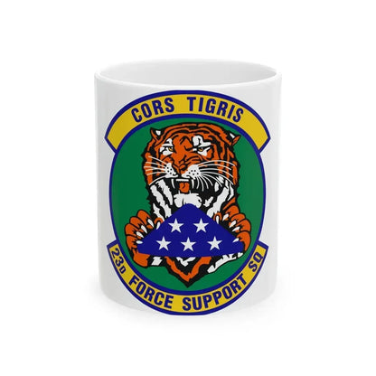 23d Force Support Squadron (U.S. Air Force) White Coffee Mug 11oz - Go Mug Yourself