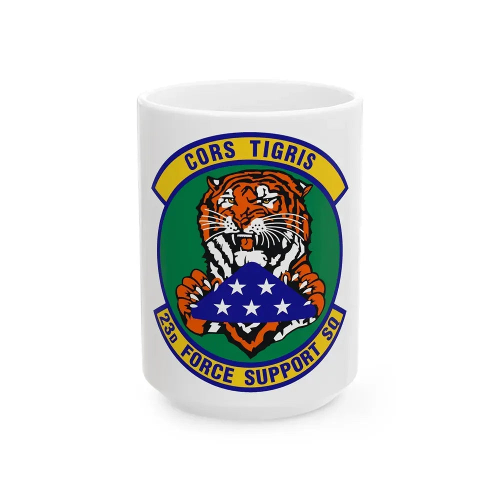 23d Force Support Squadron (U.S. Air Force) White Coffee Mug 15oz - Go Mug Yourself