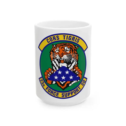 23d Force Support Squadron (U.S. Air Force) White Coffee Mug 15oz - Go Mug Yourself