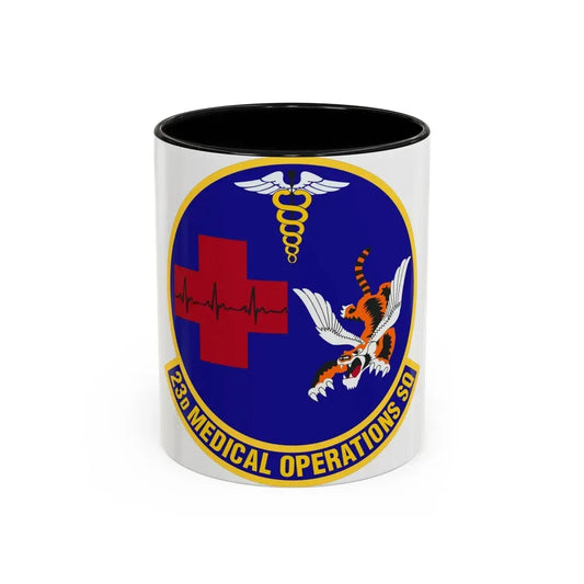 23d Medical Operations Squadron (U.S. Air Force) Accent Coffee Mug 11oz Black - Go Mug Yourself
