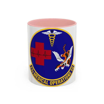 23d Medical Operations Squadron (U.S. Air Force) Accent Coffee Mug 11oz Pink - Go Mug Yourself