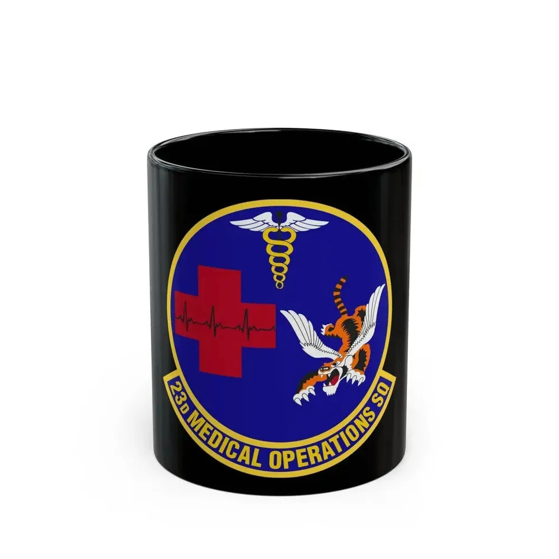 23d Medical Operations Squadron (U.S. Air Force) Black Coffee Mug 11oz - Go Mug Yourself