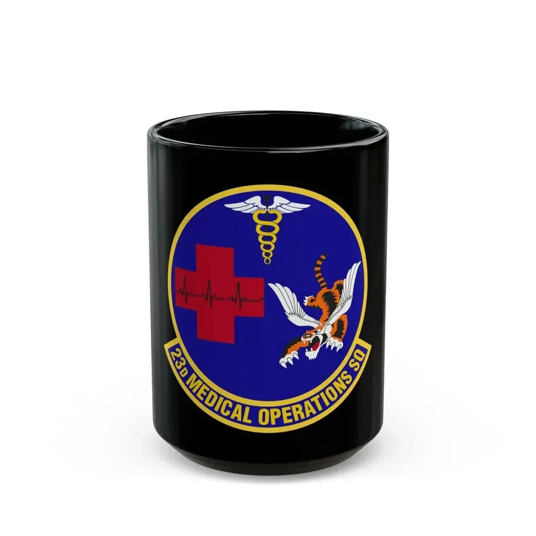 23d Medical Operations Squadron (U.S. Air Force) Black Coffee Mug 15oz - Go Mug Yourself