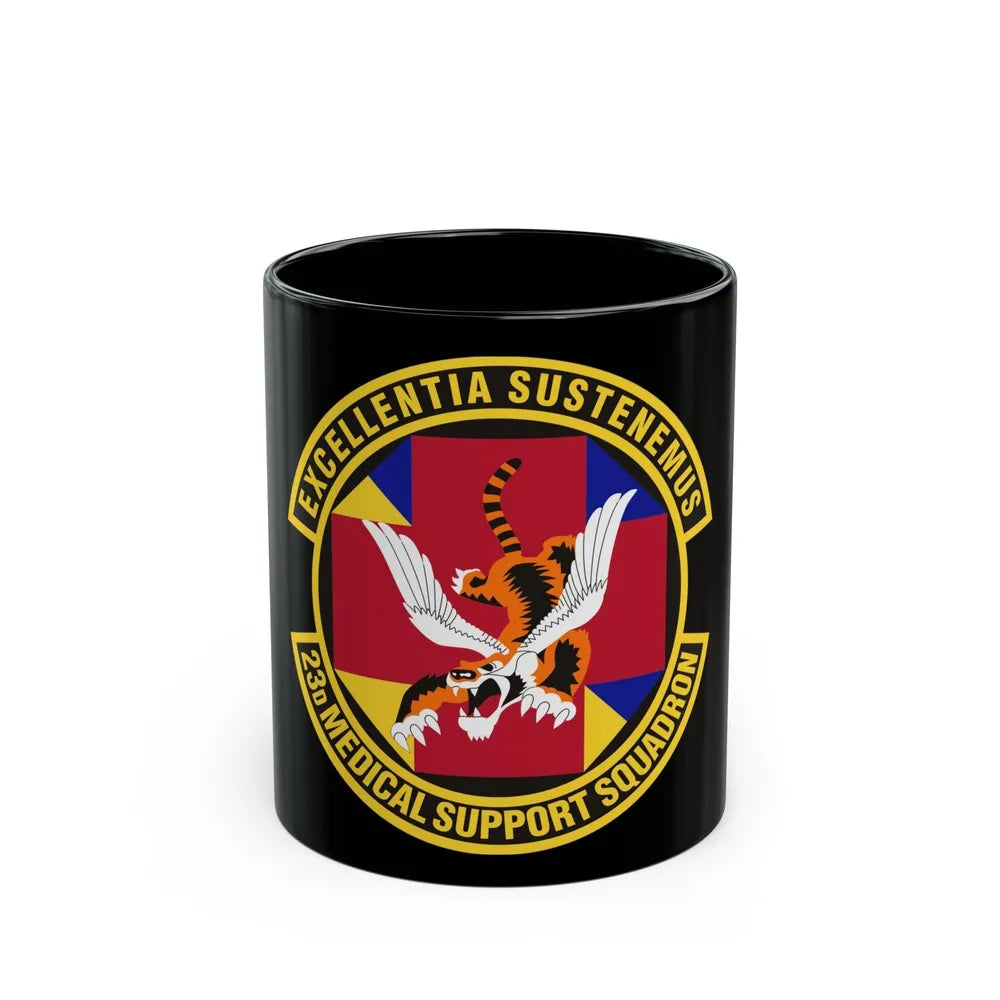 23d Medical Support Squadron (U.S. Air Force) Black Coffee Mug-11oz-Go Mug Yourself