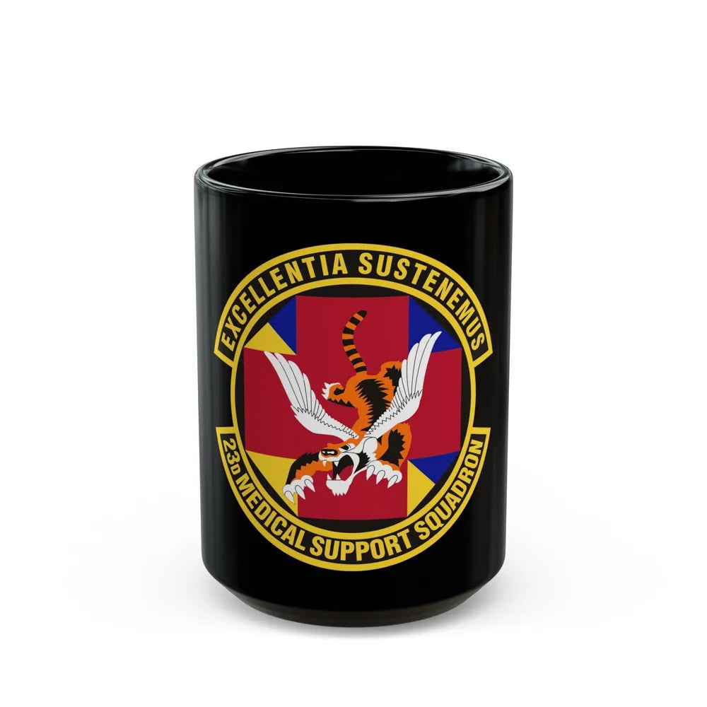 23d Medical Support Squadron (U.S. Air Force) Black Coffee Mug-15oz-Go Mug Yourself