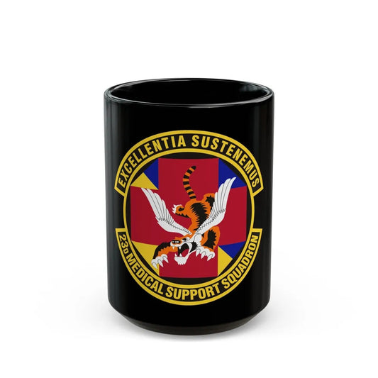 23d Medical Support Squadron (U.S. Air Force) Black Coffee Mug-15oz-Go Mug Yourself