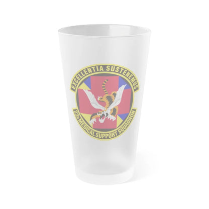 23d Medical Support Squadron (U.S. Air Force) Frosted Pint Glass 16oz-16oz-Frosted-Go Mug Yourself