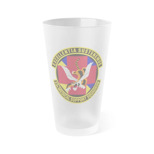 23d Medical Support Squadron (U.S. Air Force) Frosted Pint Glass 16oz-16oz-Frosted-Go Mug Yourself