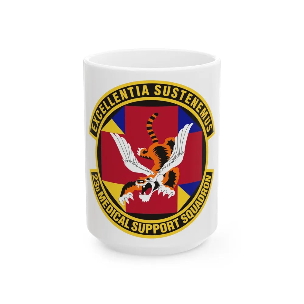 23d Medical Support Squadron (U.S. Air Force) White Coffee Mug-15oz-Go Mug Yourself