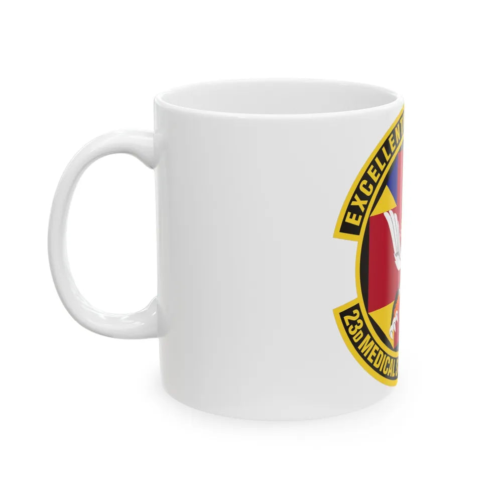 23d Medical Support Squadron (U.S. Air Force) White Coffee Mug-Go Mug Yourself