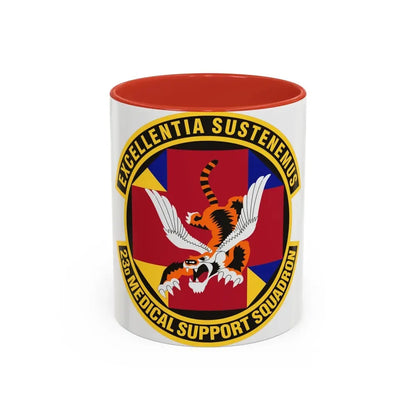 23d Medical Support Squadron (U.S. Air Force) Accent Coffee Mug 11oz Red - Go Mug Yourself