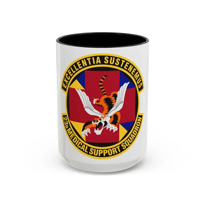 23d Medical Support Squadron (U.S. Air Force) Accent Coffee Mug 15oz Black - Go Mug Yourself