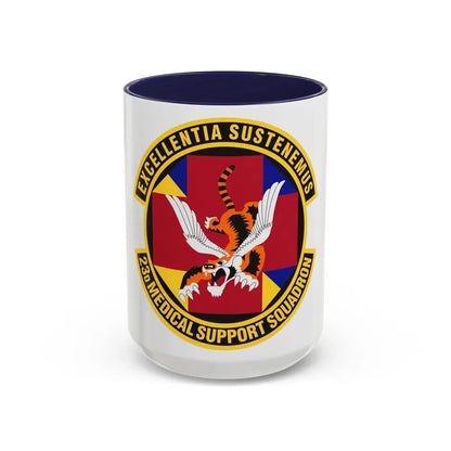 23d Medical Support Squadron (U.S. Air Force) Accent Coffee Mug 15oz Navy - Go Mug Yourself
