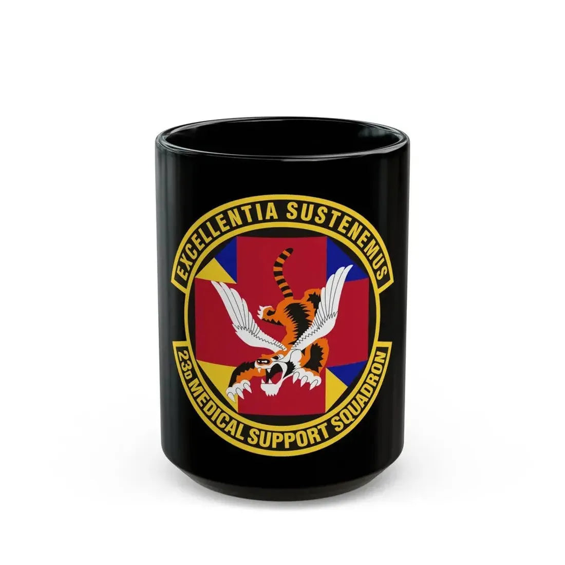 23d Medical Support Squadron (U.S. Air Force) Black Coffee Mug 15oz - Go Mug Yourself