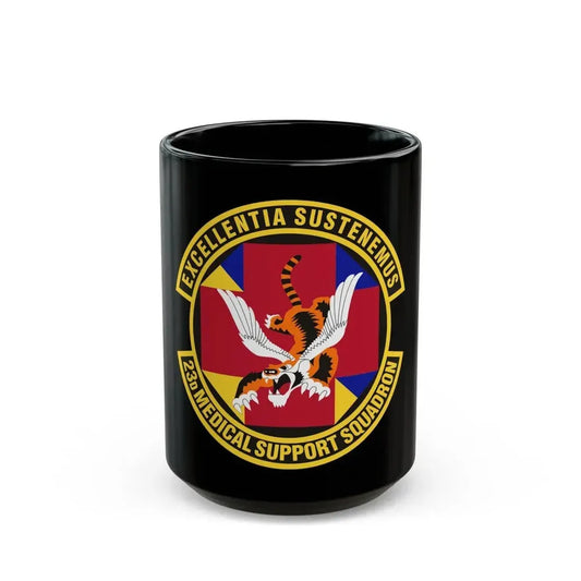 23d Medical Support Squadron (U.S. Air Force) Black Coffee Mug 15oz - Go Mug Yourself