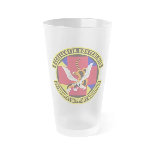 23d Medical Support Squadron (U.S. Air Force) Frosted Pint Glass 16oz 16oz Frosted - Go Mug Yourself