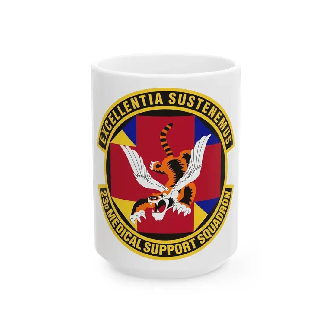 23d Medical Support Squadron (U.S. Air Force) White Coffee Mug 15oz - Go Mug Yourself