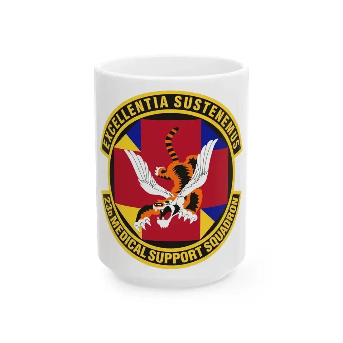 23d Medical Support Squadron (U.S. Air Force) White Coffee Mug 15oz - Go Mug Yourself