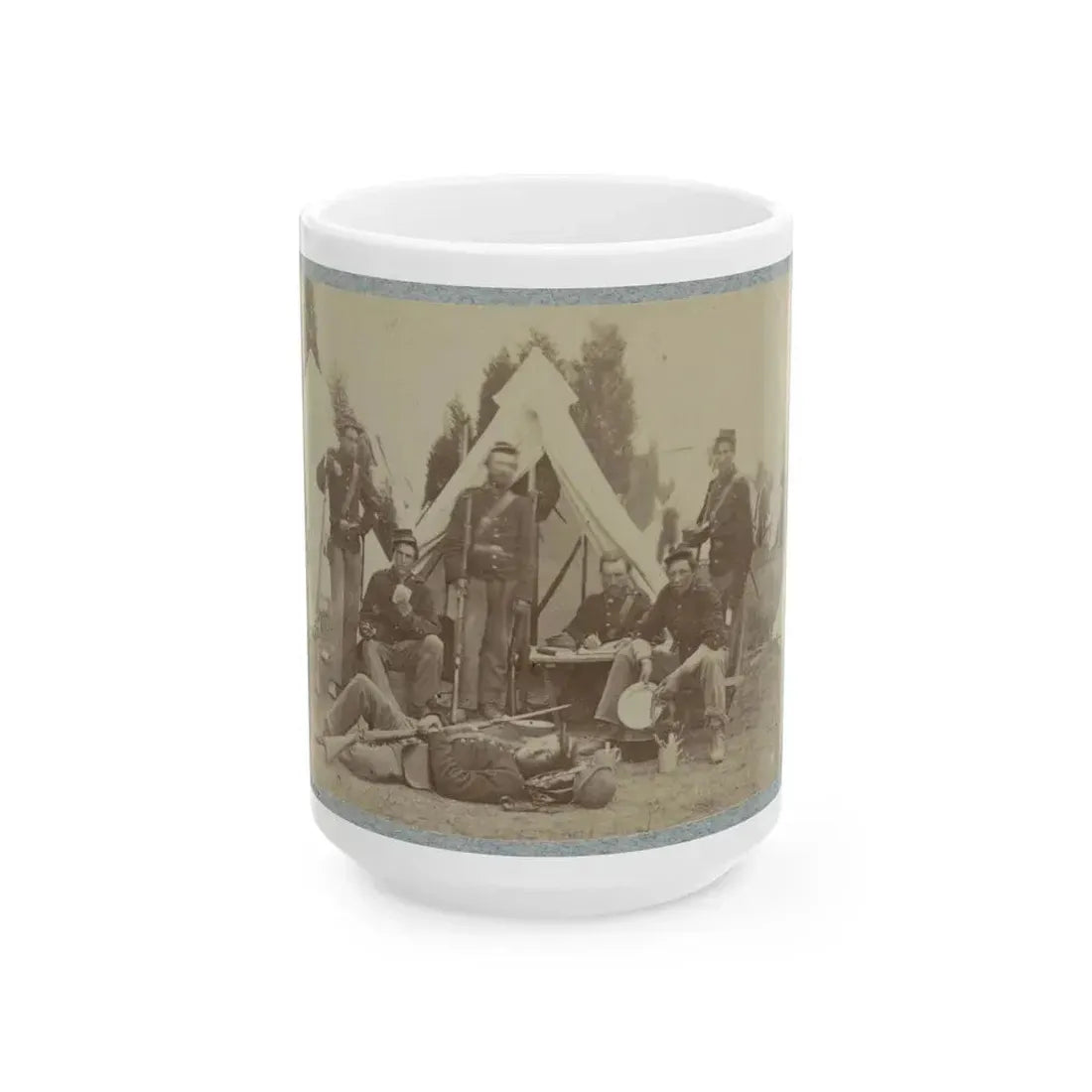23d New York Infantry 002(2) (U.S. Civil War) White Coffee Mug 15oz - Go Mug Yourself