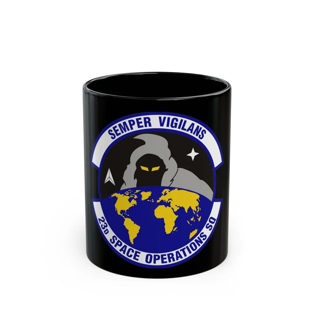 23d Space Operations Squadron (U.S. Air Force) Black Coffee Mug-11oz-Go Mug Yourself