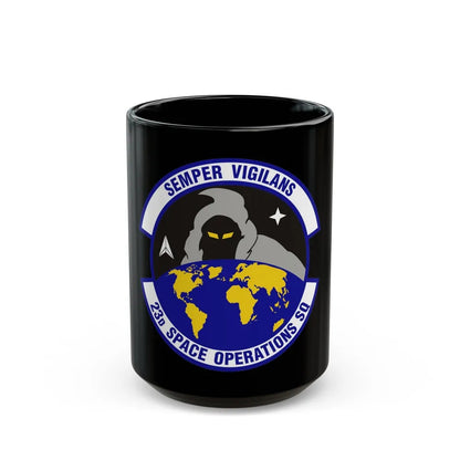 23d Space Operations Squadron (U.S. Air Force) Black Coffee Mug-15oz-Go Mug Yourself