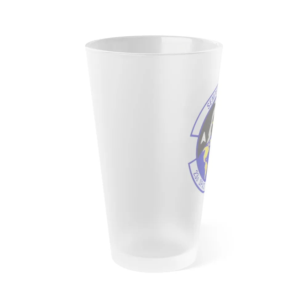 23d Space Operations Squadron (U.S. Air Force) Frosted Pint Glass 16oz-Go Mug Yourself