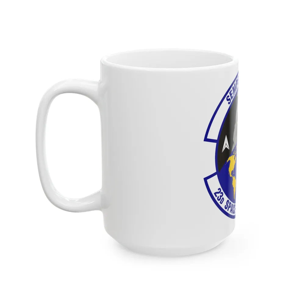 23d Space Operations Squadron (U.S. Air Force) White Coffee Mug-Go Mug Yourself