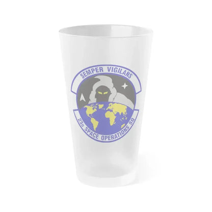 23d Space Operations Squadron (U.S. Air Force) Frosted Pint Glass 16oz 16oz Frosted - Go Mug Yourself