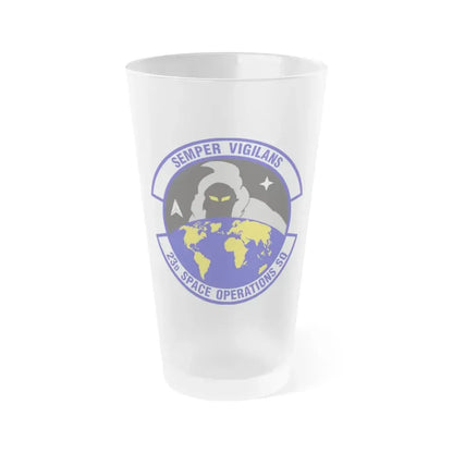 23d Space Operations Squadron (U.S. Air Force) Frosted Pint Glass 16oz 16oz Frosted - Go Mug Yourself
