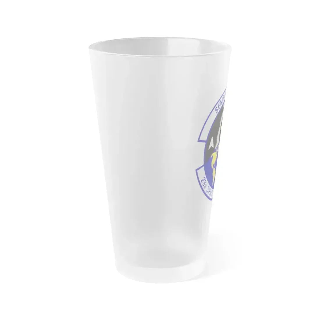 23d Space Operations Squadron (U.S. Air Force) Frosted Pint Glass 16oz - Go Mug Yourself