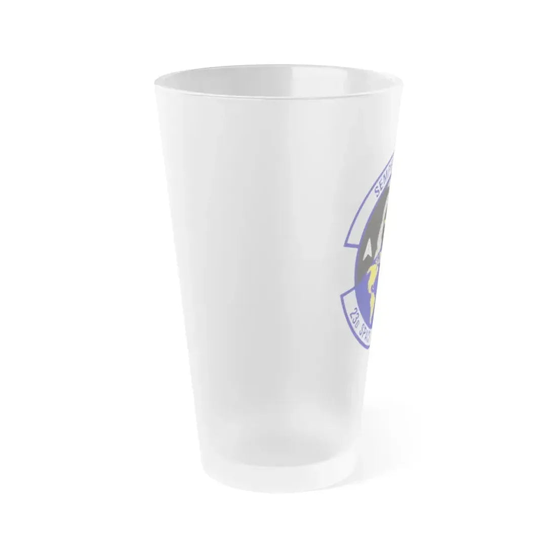 23d Space Operations Squadron (U.S. Air Force) Frosted Pint Glass 16oz - Go Mug Yourself