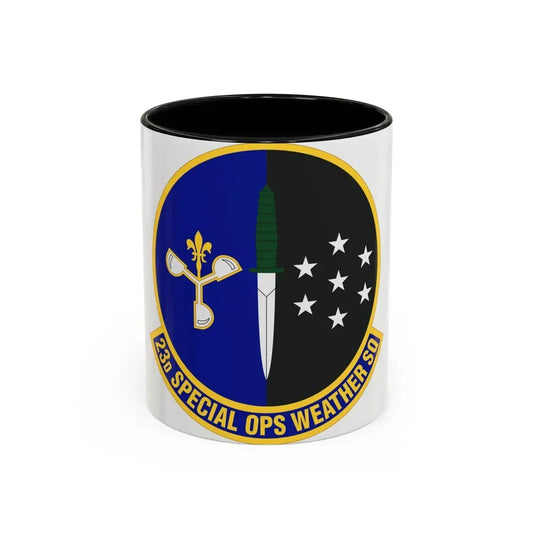 23d Special Operations Weather Squadron (U.S. Air Force) Accent Coffee Mug 11oz Black - Go Mug Yourself